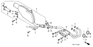 XR600R Глушитель
