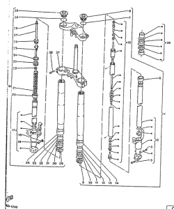 TZR125R Передняя вилка
