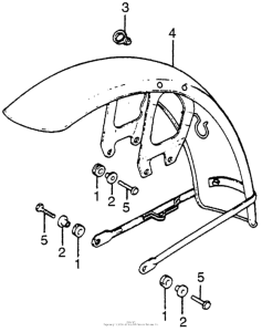 CB550 Переднее крыло