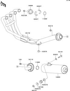 ZR750 Глушитель