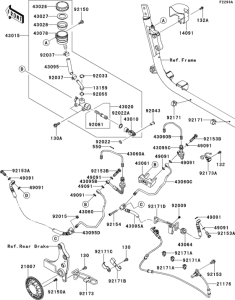 VN1700 Rear master cylinder(1 / 2)(baf-bcf)