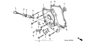 CH80 Крышка картера правая