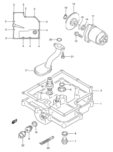GSX-R400 Oil pan  /  oil pump