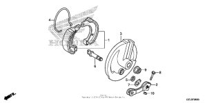 CRF50F Передний тормоз