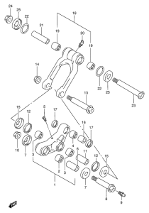 RMX250 Втулки заднего рычага