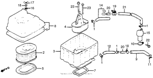 GL1100I Воздушный фильтр