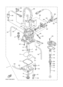 YZ250 Карбюратор