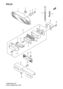 VZ800 Задний комбинированный сигнал