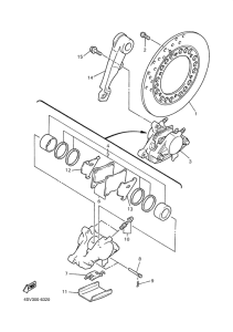 YZF1000R Передний тормоз