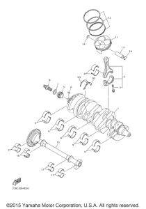 YZF-R1 Коленчатый вал и Поршень