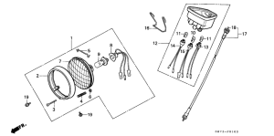 C70ZP Headlight / speedometer