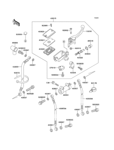 ZX1100 Передний тормозной цилиндр