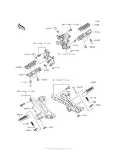 ZX1400 Подножки