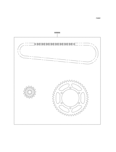 ZX600 Цепь комплект