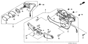 CH125 Taillight unit ass`y