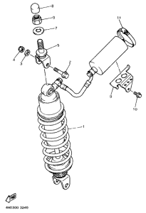 YZF750R Задняя подвеска
