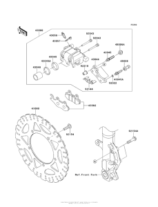 EX300 Передний тормоз