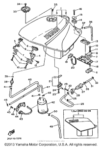 FZ700TC Топливный бак