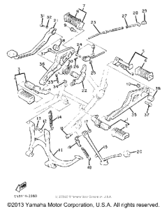 XJ650J Подножки