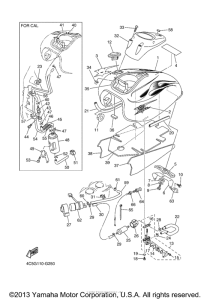 XVS650A Топливный бак