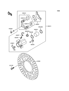 VN400 Передний тормоз