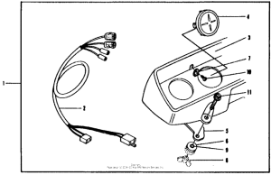 CB750 Type 1 instruments (meter panel) 81-82