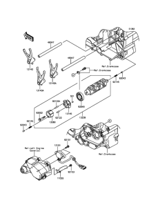 VN1700 Валы и вилки переключения передач