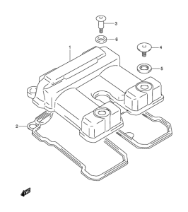 DR-Z250 Крышка головки цилиндров