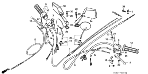 NH80 Handle lever / cable / switch