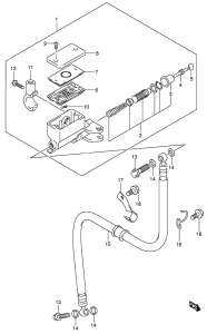 DL1000 Главный цилиндр сцепления