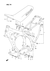 RM250 Frame - seat