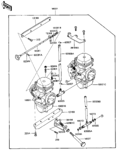 KZ750 CSR Carburetor assy