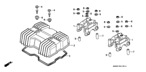 CB250 Крышка головки цилиндров