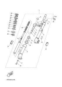 YQ50 Передняя вилка