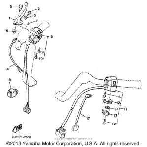 XVZ13U Handle switch-lever