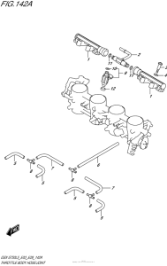 GSX-S750 Throttle Body Hose / joint