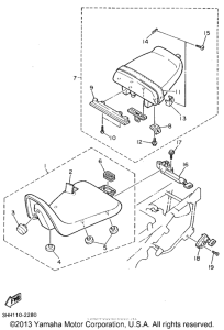 FZR600RG Сиденье
