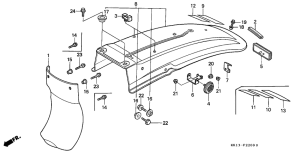 XR250R Заднее крыло