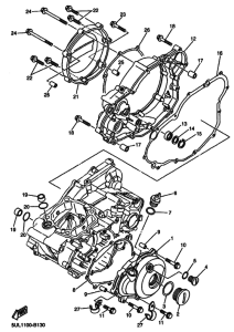  Crankcase cover ass`y  (v