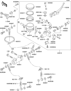 ZX400 Front master cylinder(1 / 2)