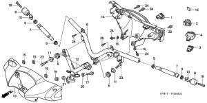 ANF125T Handle pipe / handle cover /  switch