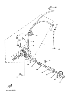 TZR125 Масляный насос