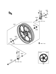 EX300 Переднее колесо