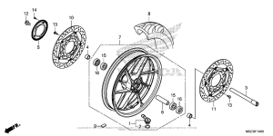 CB1100S (ABS) Front Wheel (2)