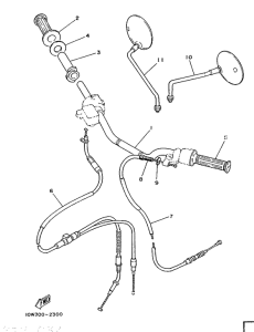 RD75LC Manubrio . cable