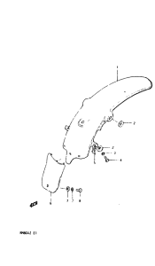 RM80 Заднее крыло