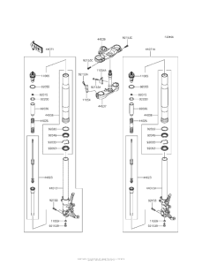 ZX1400 Front Fork (Fffb)