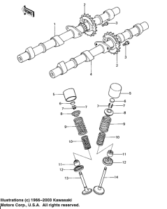 KZ650 Camshafts / valves