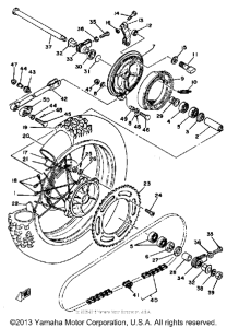 YZ465H Переднее колесо
