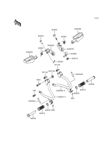 KL250 Подножки